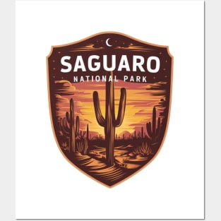 Majestic Night in Saguaro National Park Posters and Art